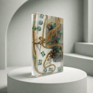 Artisan Wood and Resin Serving Board, cheese board, handmade gift, functional entertaining tray, housewarming ready