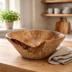 Shop Iowa Rustic Modern Spalted Maple Wood Bowl, hand turned, 6.25 x 3.25 dimensions, food safe, decorative and practical Rustic Modern Spalted Maple Wood Bowl, hand turned, 6.25 x 3.25 dimensions, food safe, decorative and practical
