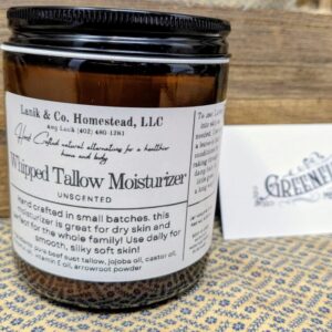Unscented Whipped Tallow Moisturizer- Lanik & Co Homestead