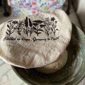 Washable Cloth Bowl Cover on 100% US Cotton – Rooted in Hope, Growing in Faith