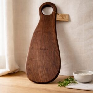 Shop Iowa Walnut Oval Charcuterie Board with Handle, 15.5 x 5.25 x 1, beautiful grain, serving and display, functional kitchen decor Walnut Oval Charcuterie Board with Handle, 15.5 x 5.25 x 1, beautiful grain, serving and display, functional kitchen decor