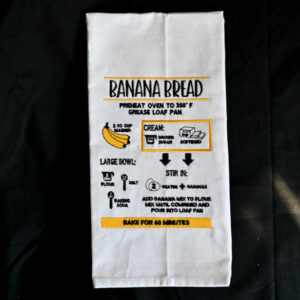 Banana bread recipe towel