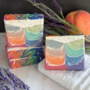 Lavender Apricot Silk