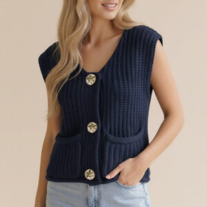 Shop Iowa Gold Button Sweater Vest Gold Button Sweater Vest
