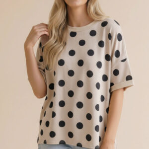 Shop Iowa Polka Dot French Terry Top Polka Dot French Terry Top