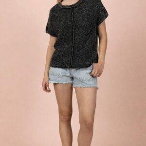 Shop Iowa Mineral Washed Knit Casual Sweater Mineral Washed Knit Casual Sweater