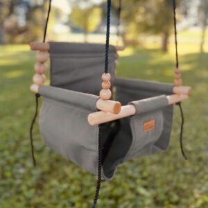 Shop Iowa Premium Outdoor High Back Baby & Toddler Swing- Stone Premium Outdoor High Back Baby & Toddler Swing- Stone