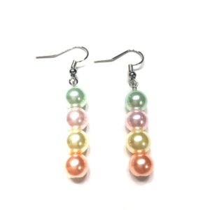 Shop Iowa Handmade Multi Color Pastel Earrings Handmade Multi Color Pastel Earrings