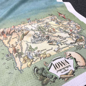 Shop Iowa Iowa Map Towel Iowa Map Towel