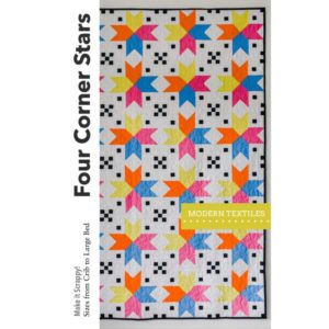 Four Corner Stars Quilt Pattern by Modern Textiles