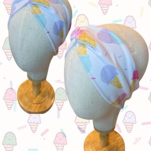 Faux Twist Adult Headband – Ice Cream Cones