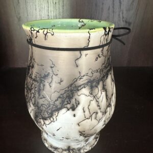 Shop Iowa Raku Horse Hair Vase by Sara Raku Horse Hair Vase by Sara