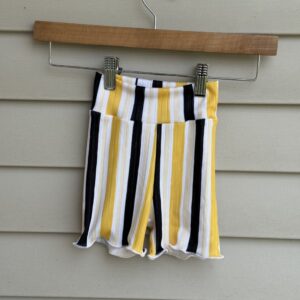 Shop Iowa Biker Shorts – Black and Gold Stripes Biker Shorts – Black and Gold Stripes