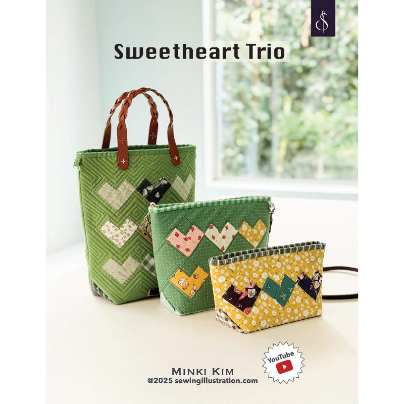 Shop Iowa Minki Kim Sweetheart Trio Bag Pattern Minki Kim Sweetheart Trio Bag Pattern