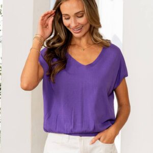 Shop Iowa Easy Breezy V-Neck Top Easy Breezy V-Neck Top