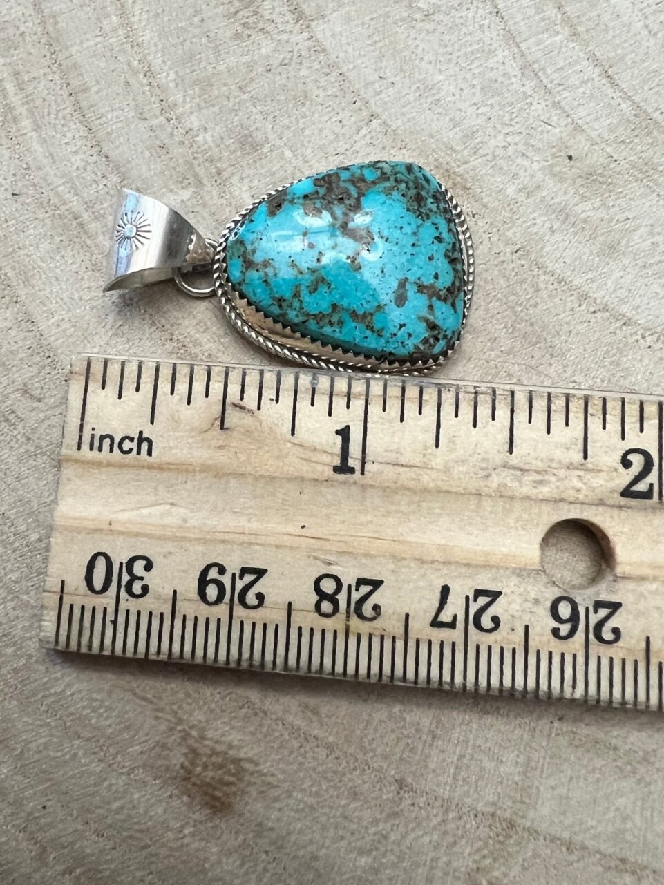Ernest Hawthorne Navajo Sterling Silver Pendant with Egyptian