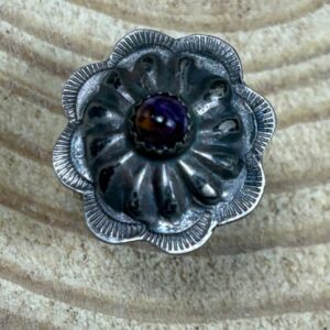 Shop Iowa Byron Begay Navajo Sterling Silver Purple Spiny Oyster Ring — Size 7 Byron Begay Navajo Sterling Silver Purple Spiny Oyster Ring — Size 7