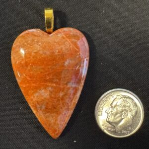 Shop Iowa Red Quartzite Heart Pendant Red Quartzite Heart Pendant
