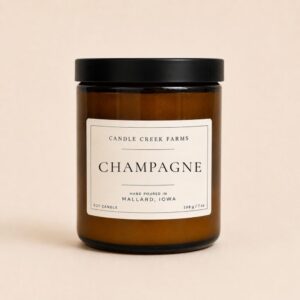 Amber Glass Candle