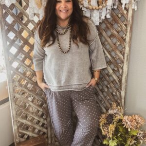 Shop Iowa Dotty Darling Pants-CURVY Dotty Darling Pants-CURVY
