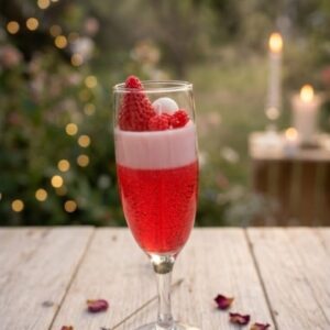Pink Champagne-Inspired Candle – Rose Element