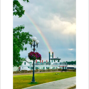 Lady of the Lake with rainbow