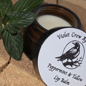 Peppermint & Rosehip Tallow Lip Balm | Natural Lip Moisturizer
