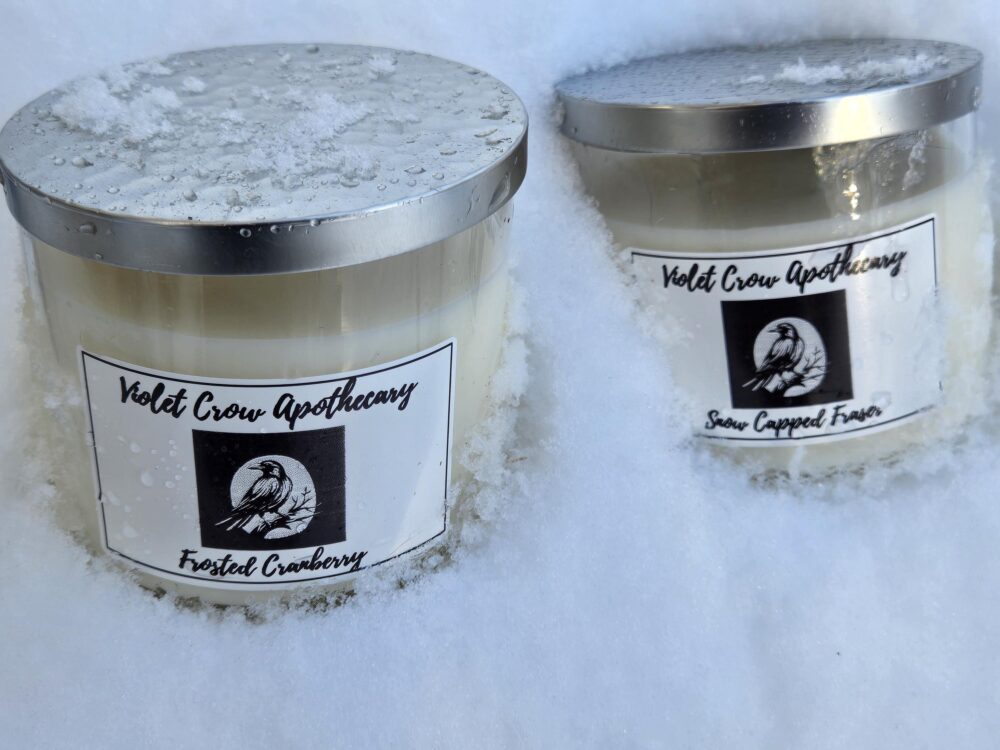 3-Wick Soy Candle | Snow Capped Fraser or Frosted Cranberry 14oz