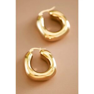 Lily 18K Gold Plated Geometric Hoops