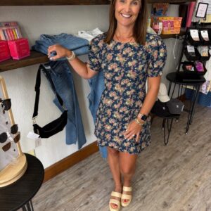 Gwynne Floral Puff Sleeve Dress