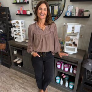 Shop Iowa Tracy Ruffled V-Neck Blouse Tracy Ruffled V-Neck Blouse