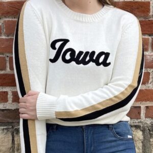 Shop Iowa White Iowa Crewneck Sweater White Iowa Crewneck Sweater