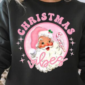 Shop Iowa Pink Christmas Vibes sweater Pink Christmas Vibes sweater