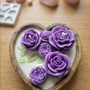 Shop Iowa Madia – Purple Rose Heart Candle Madia – Purple Rose Heart Candle