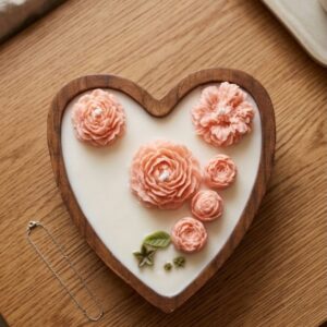 Shop Iowa Peony Heart – White Orchid Candle Peony Heart – White Orchid Candle